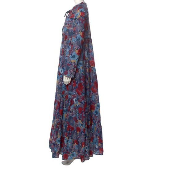 Eywasouls Malibu Floral Print Long Oversized Tent Dress womens XS - Picture 3 of 4